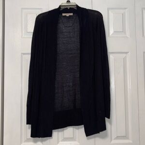 LOFT Navy Long Cardigan